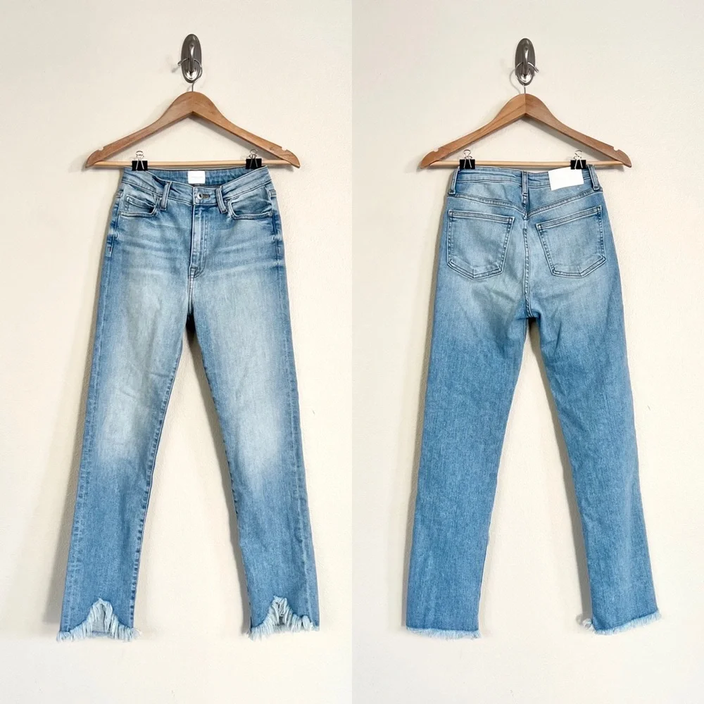 JONATHAN SIMKHAI River High Rise Straight Leg Jeans in Palisades Vintage Blue